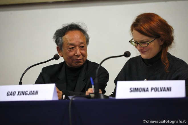 Gao Xingjian e Simona Polvani, 2011. 